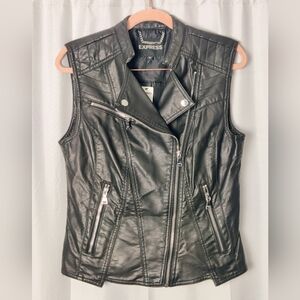 Express Pleather Vest - S